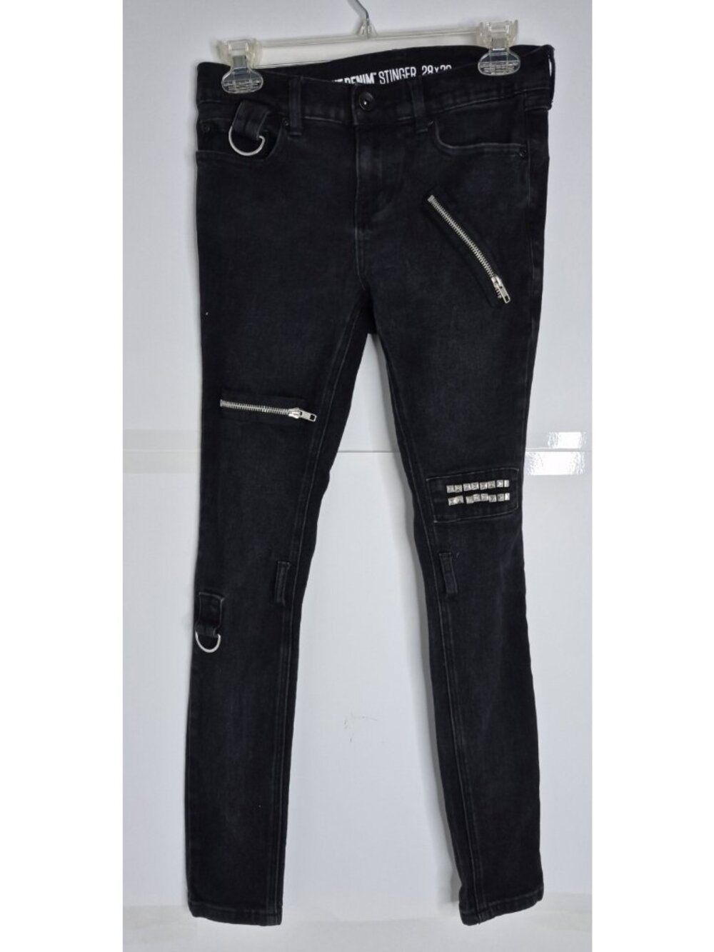 Hot Topix STINGER Denim Skinny Jeans Men's Size 28x32 (Actual 28x29)